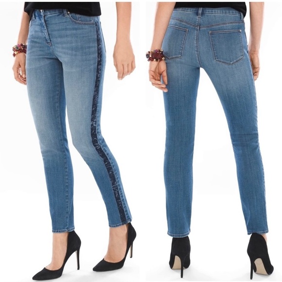 Chico's Jeans Chicos So Slimming Girlfriend Ankle Jean Womens Size